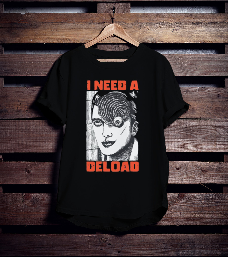 I Need A Deload Spiral Horror Comic T-Shirt
