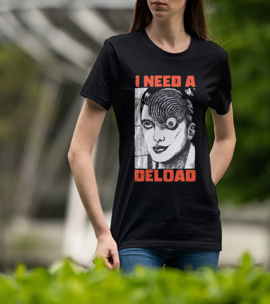 I Need A Deload Spiral Horror Comic T-Shirt