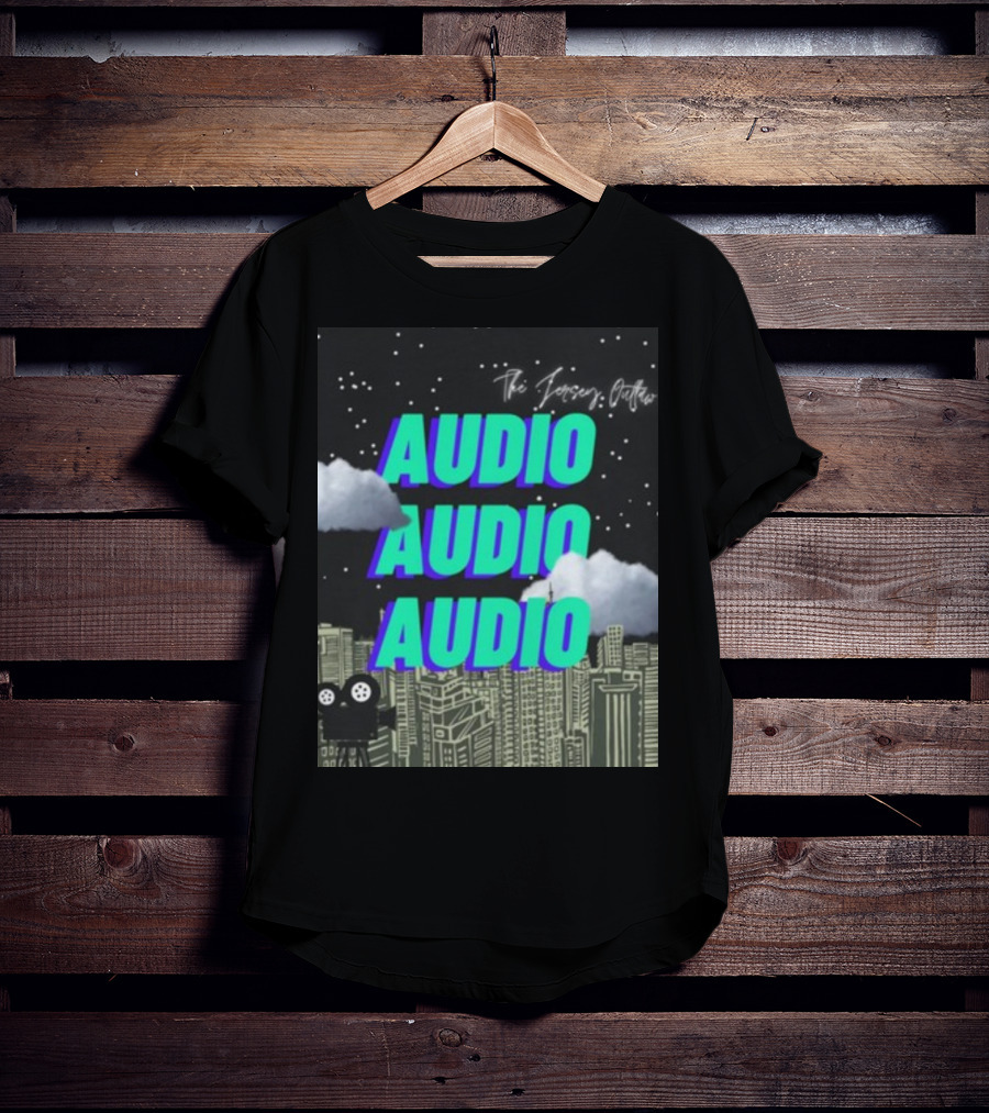 The Jersey Outlaw Audio Audio Audio Cityscape Night Scene T-Shirt