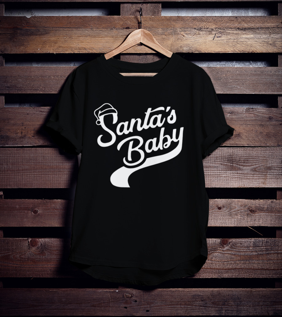 Santa's Baby Santa Hat Holiday Fun T-Shirt