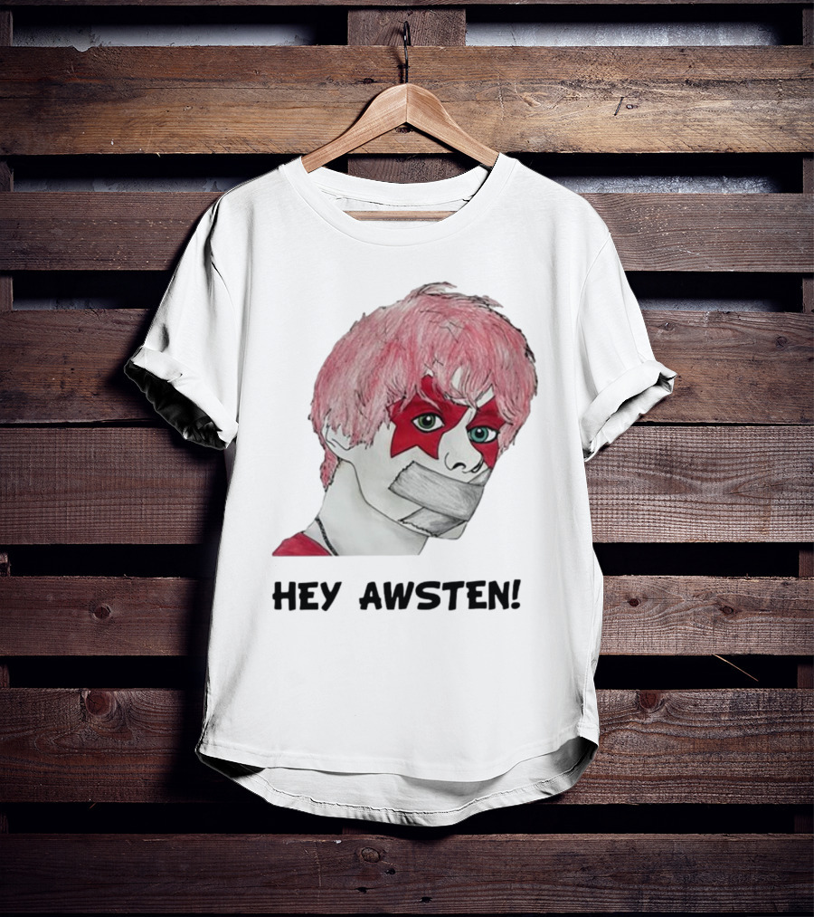 Hey Awsten Are You Gonna Play Sneaking Out Of Heaven Masked Punk T-Shirt