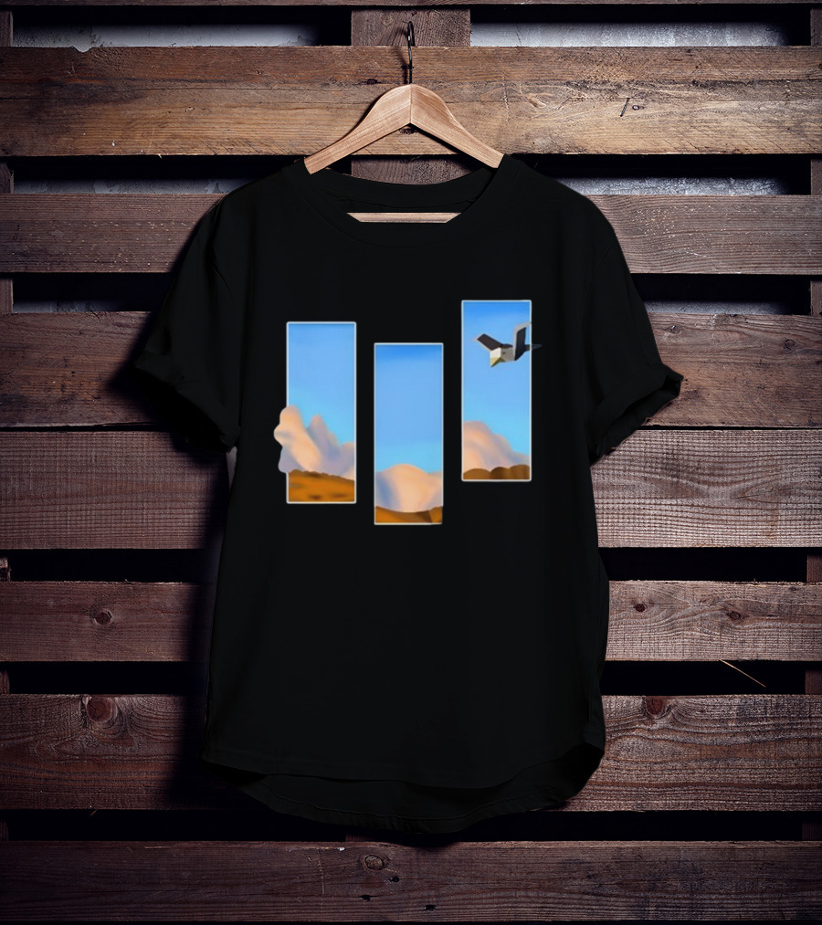 Rae Abroadwaybug Lovejoy Pebble Brain Ep Fanmade Sky And Clouds With Bird T-Shirt