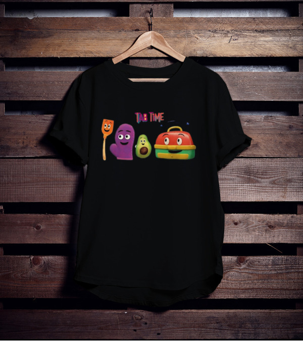 Tab Time Pals Colorful Kitchen Friends T-Shirt