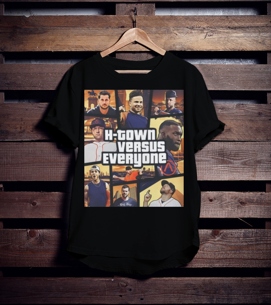H-Town Versus Everyone Houston Sports Icons Collage T-Shirt