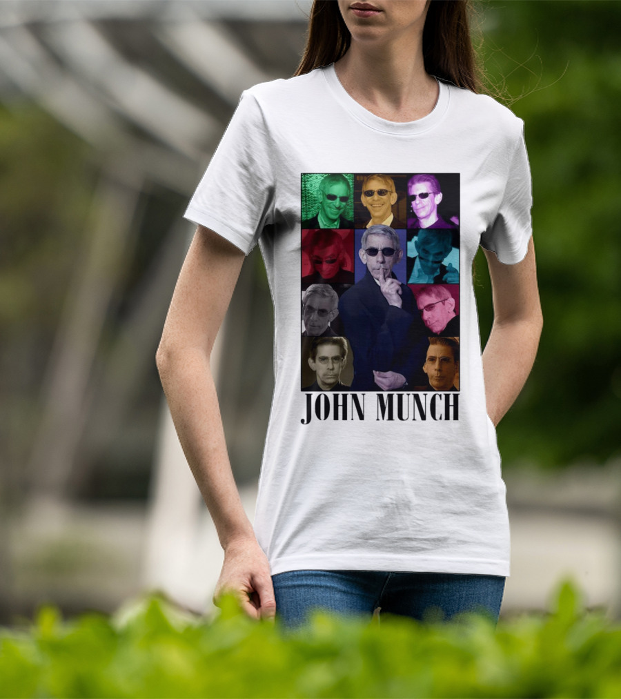 John Munch Multicolor Photo Collage T-Shirt