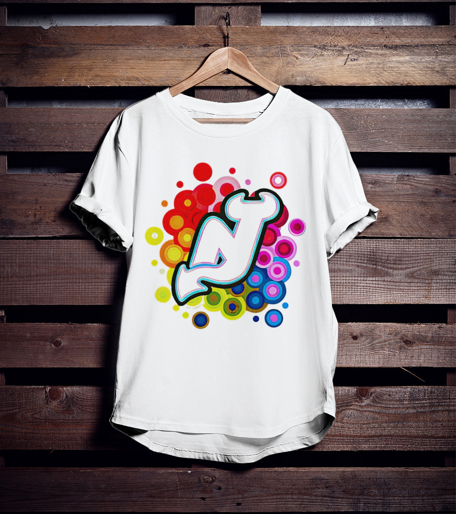 New Jersey Devils Rainbow T-Shirt