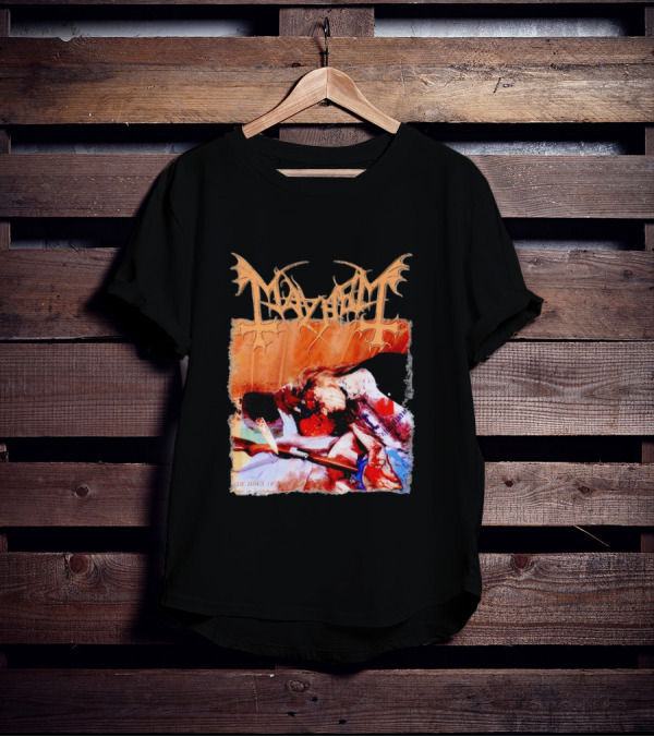 Mayhem Norwegian Black Metal The Dawn Of The Black Hearts T-Shirt