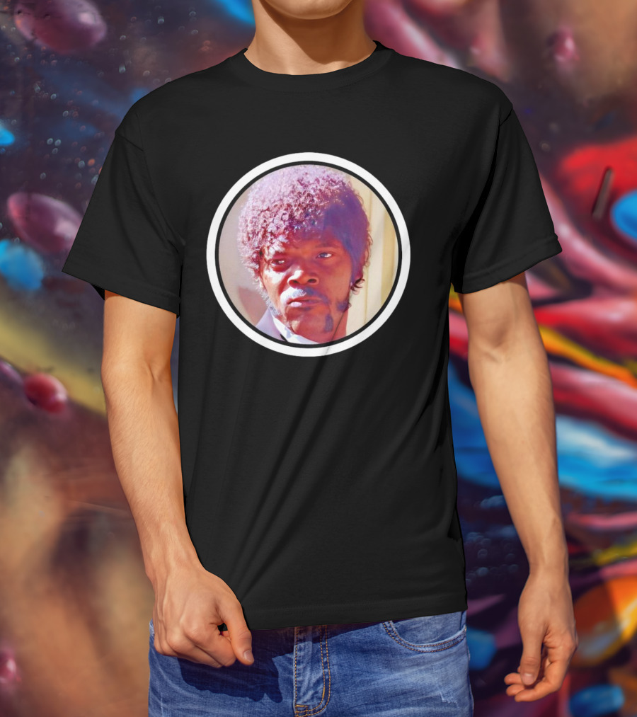 Jules Winnfield Iconic Look Pulp Fiction Samuel L Jackson Photo T-Shirt