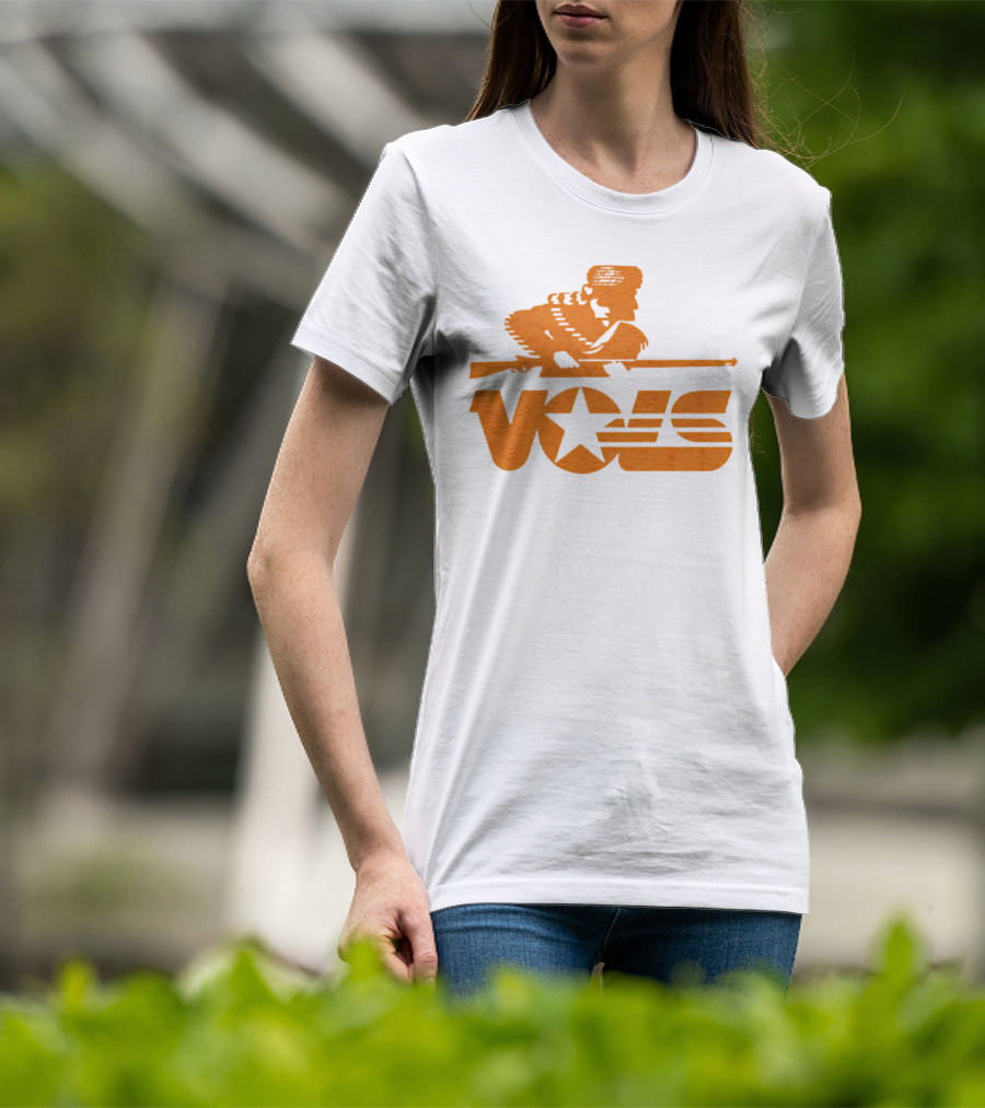 Tennessee Vols Vintage Rifle Star Retro T-Shirt