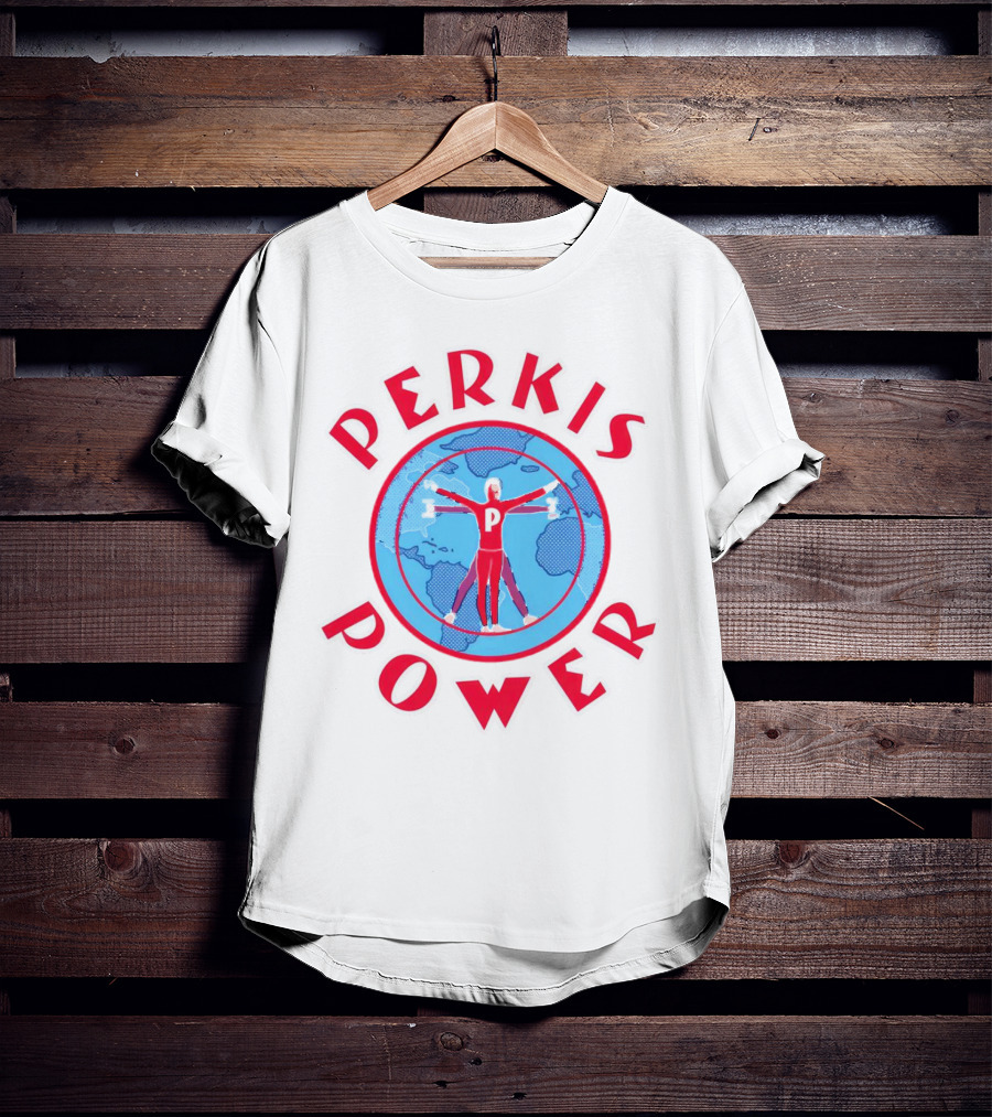 Perkis Power Global Fitness Vitruvian Workout T-Shirt