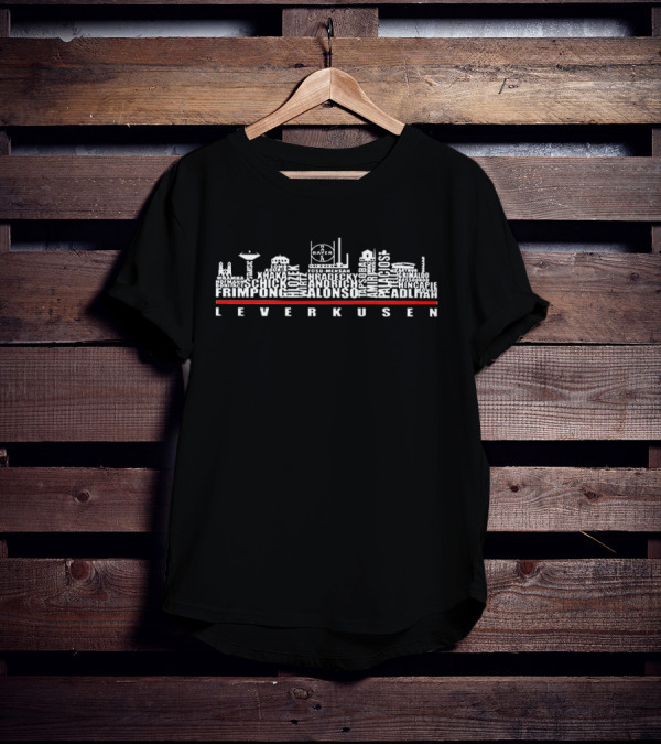 Leverkusen Skyline Frimpong Alonso Hradecky Adli Amiri Kossounou Demirbay Wirtz Demirbay Kossounou Hincapie T-Shirt