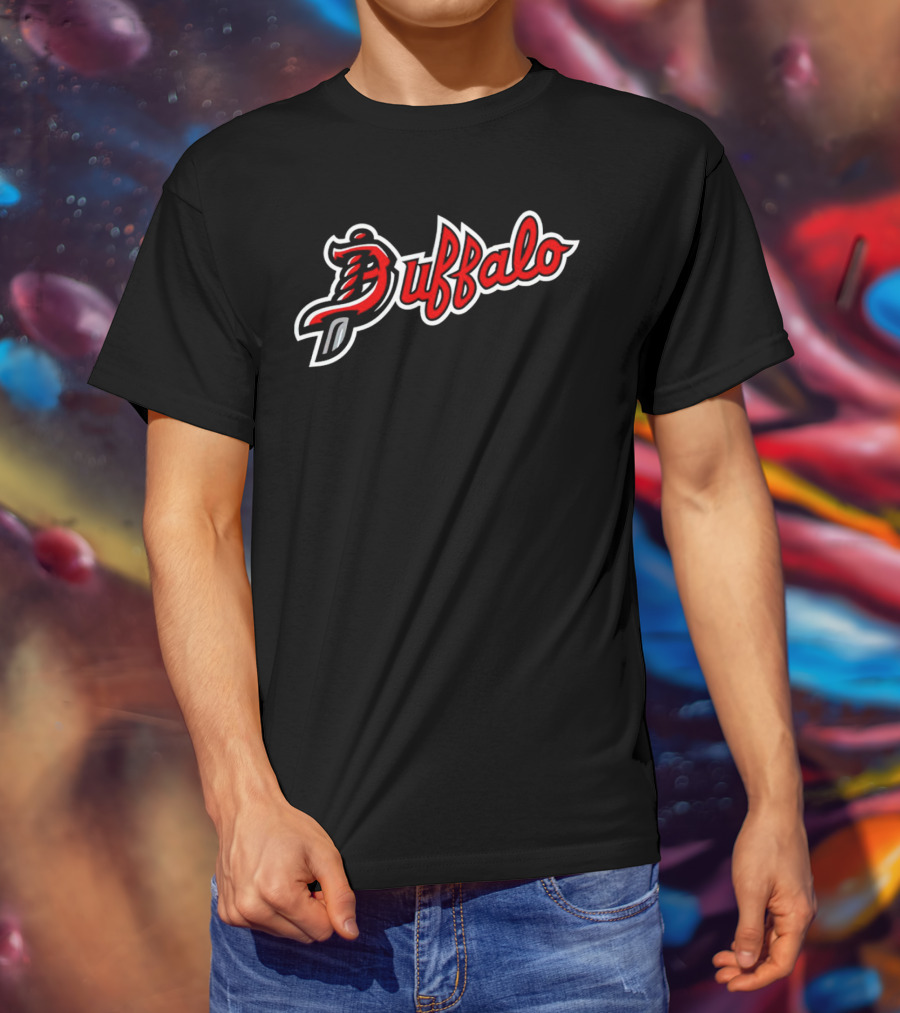 Buffalo Script With Sword T-Shirt