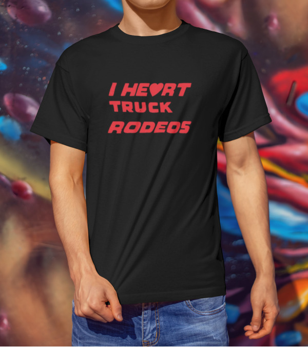 Midnight Rider I Heart Truck Rodeos Truck T-Shirt