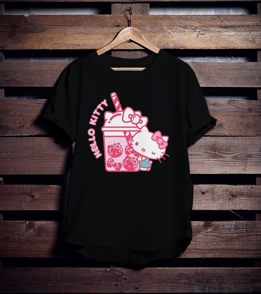Hello Kitty Bubble Tea Drink Cute T-Shirt