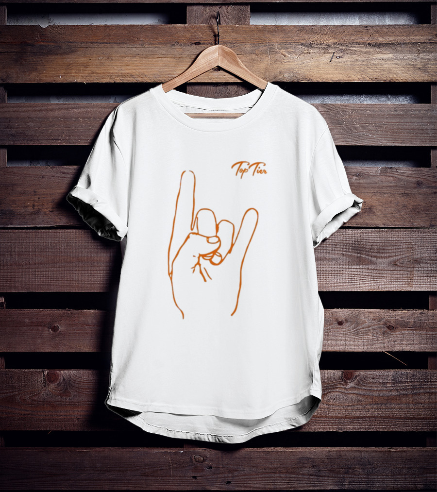Top Tier Texas Hand Gesture Line T-Shirt