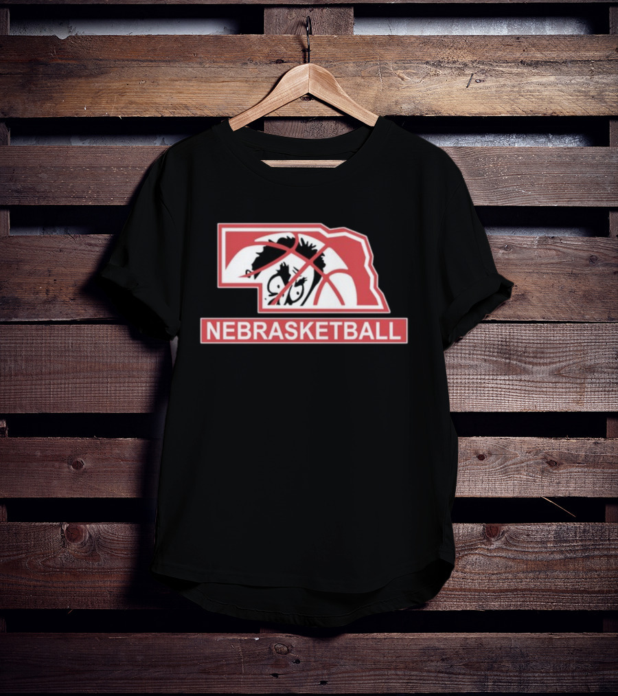 Nebraska Basketball Nebrasketball Lincoln State Mascot T-Shirt