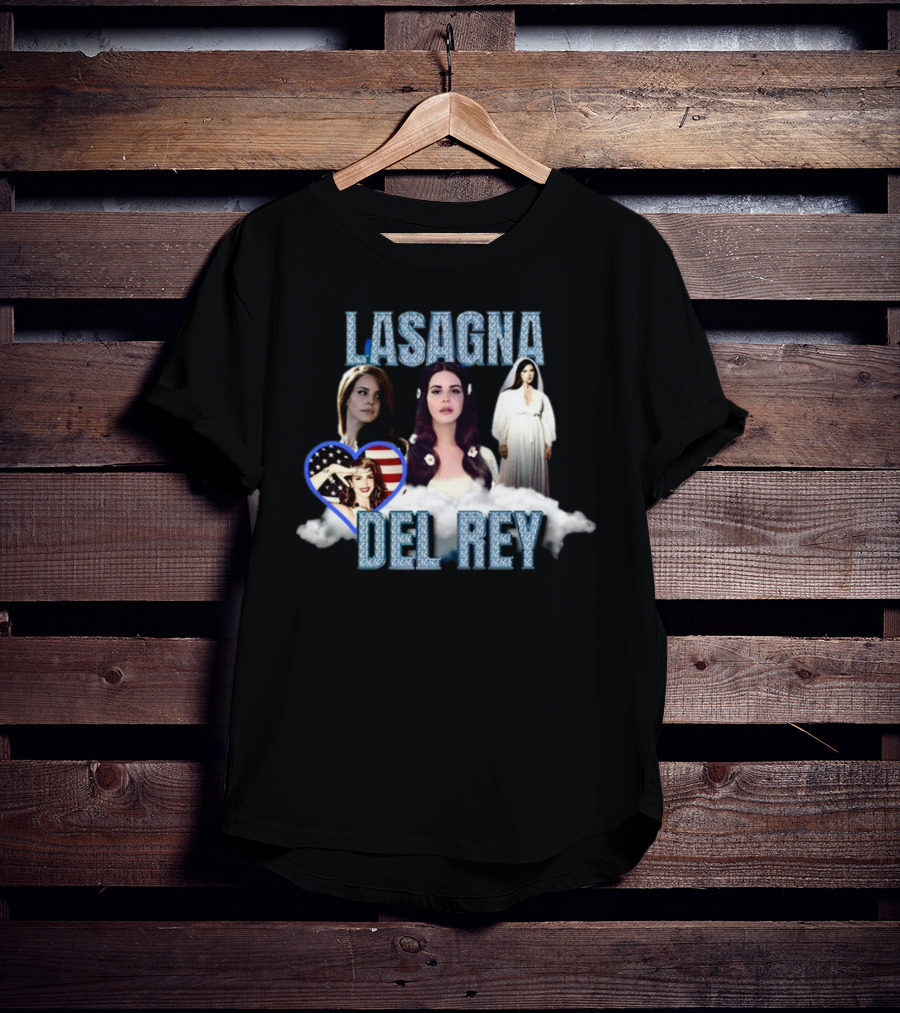 Lasagna Del Rey American Heart Cloud T-Shirt