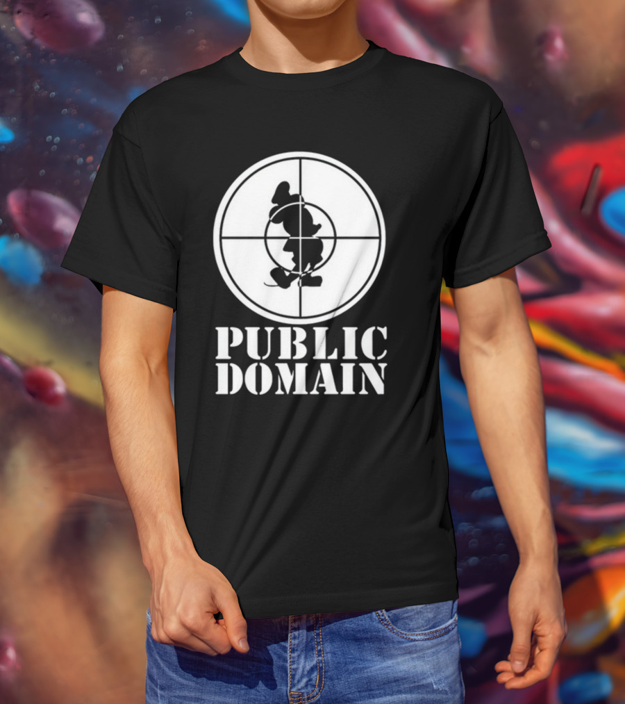 Public Domain Mickey Mouse Target T-Shirt