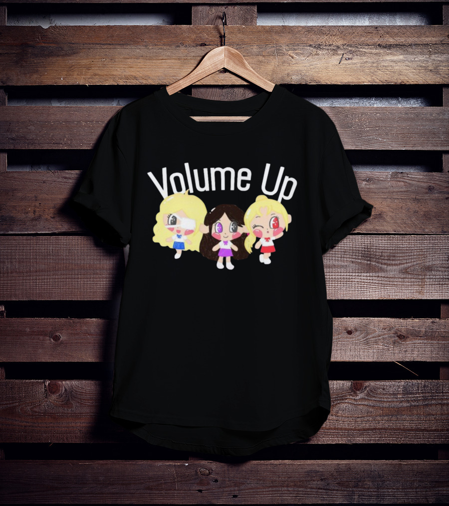 Volume Up Cute Cartoon Trio T-Shirt