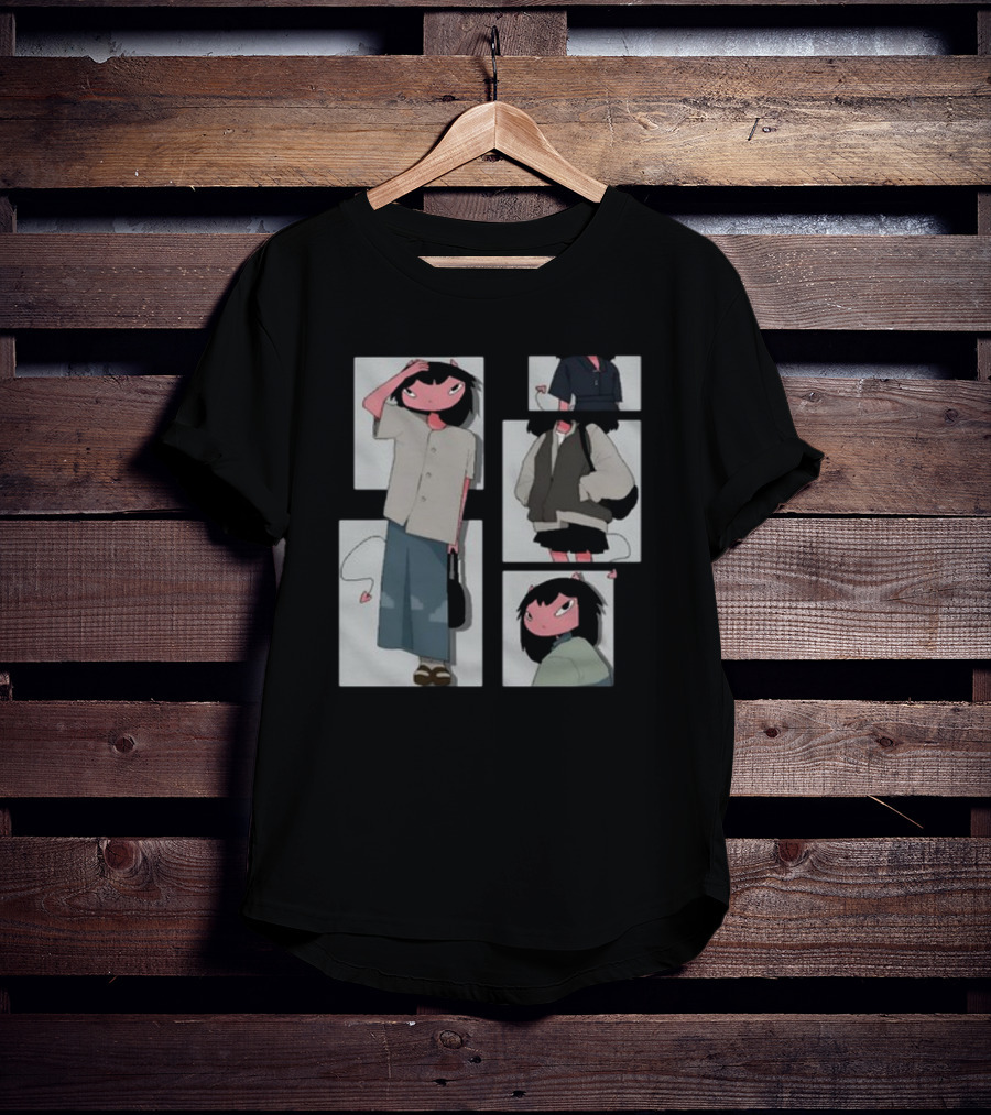 Chew Wisher Cat Humanoid Characters Panels T-Shirt