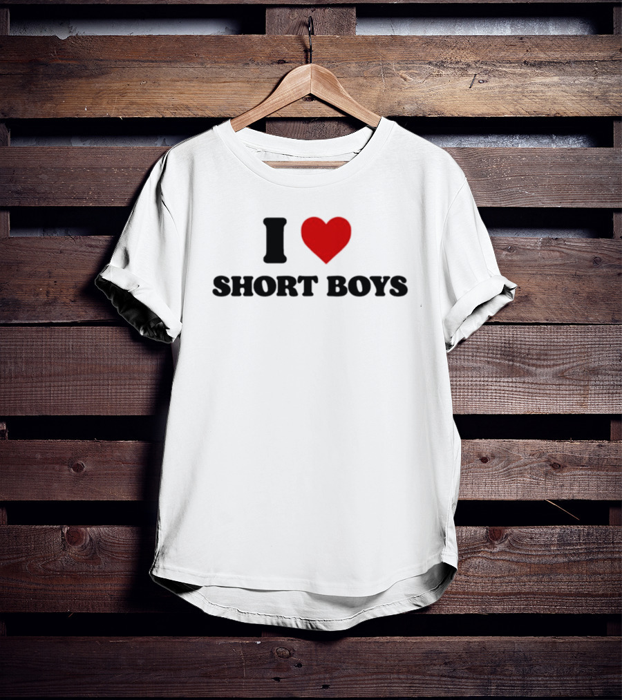 I Heart Short Boys Love Emphasis T-Shirt