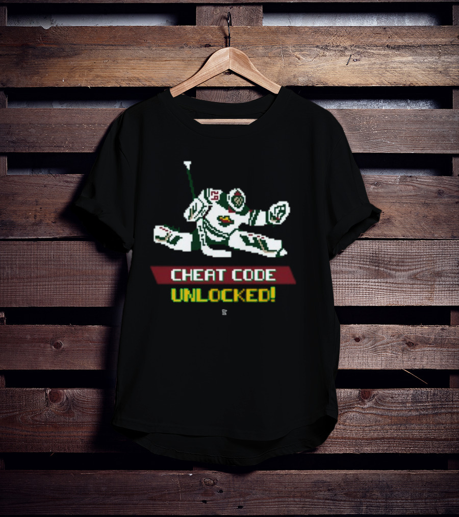 Fleury Cheat Code Unlocked Pixel Art Hockey T-Shirt