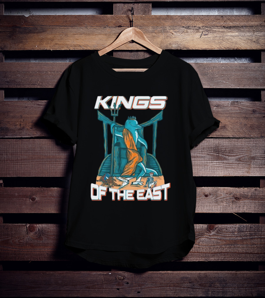 Nickysmokess Miami Dolphins Kings Of The East T-Shirt