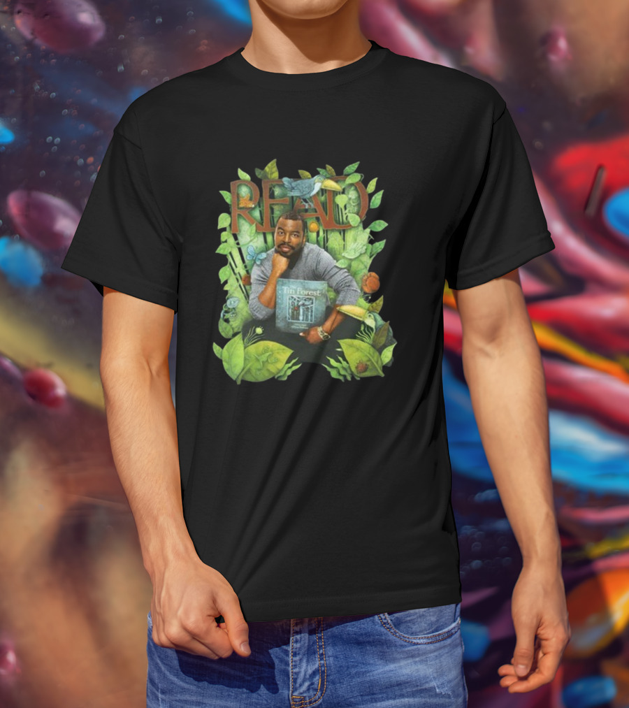 READ The Tin Forest Book Cover With Nature T-Shirt