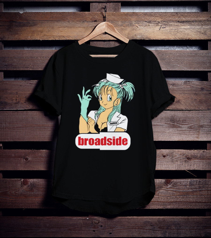 Bulma Broadside Nurse Anime Character With Glove And Cap T-Shirt