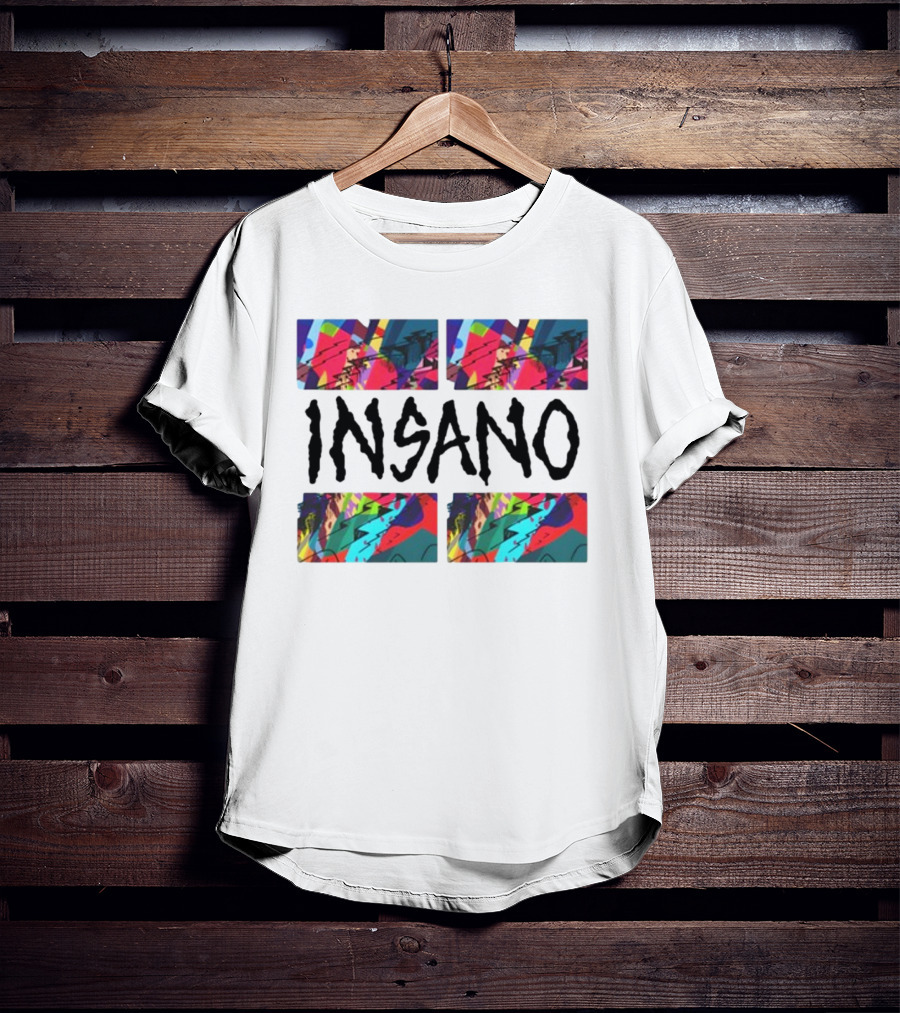 Multicolor Abstract Kaws Insano T-Shirt