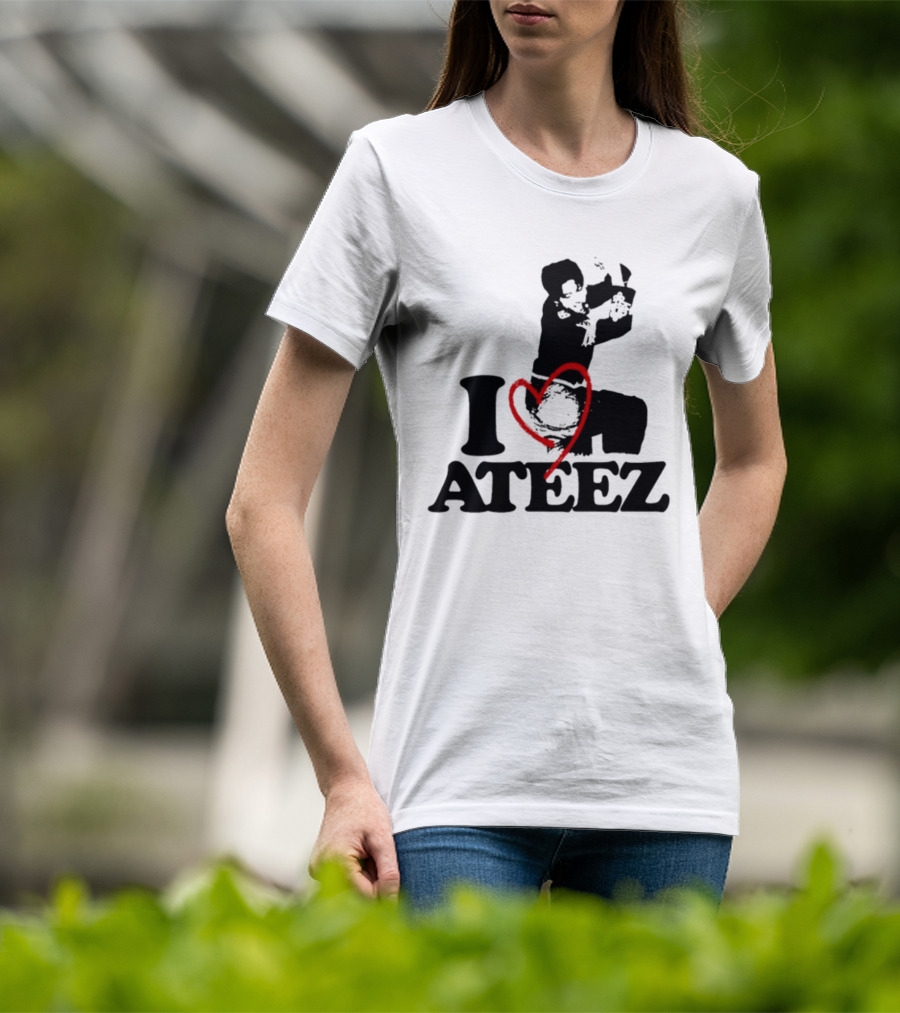 Wooyoung Love Ateez I Heart T-Shirt