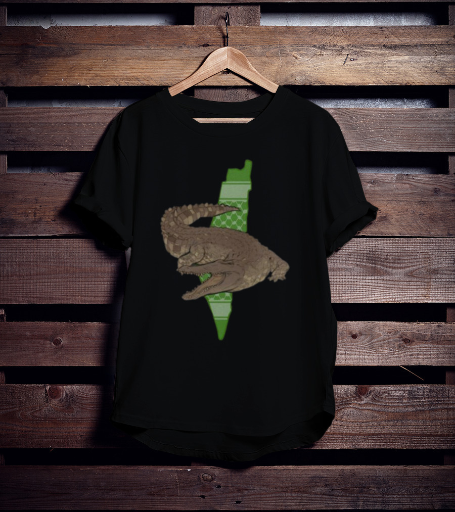 Gators Daily Palestinian Crocodile Map T-Shirt