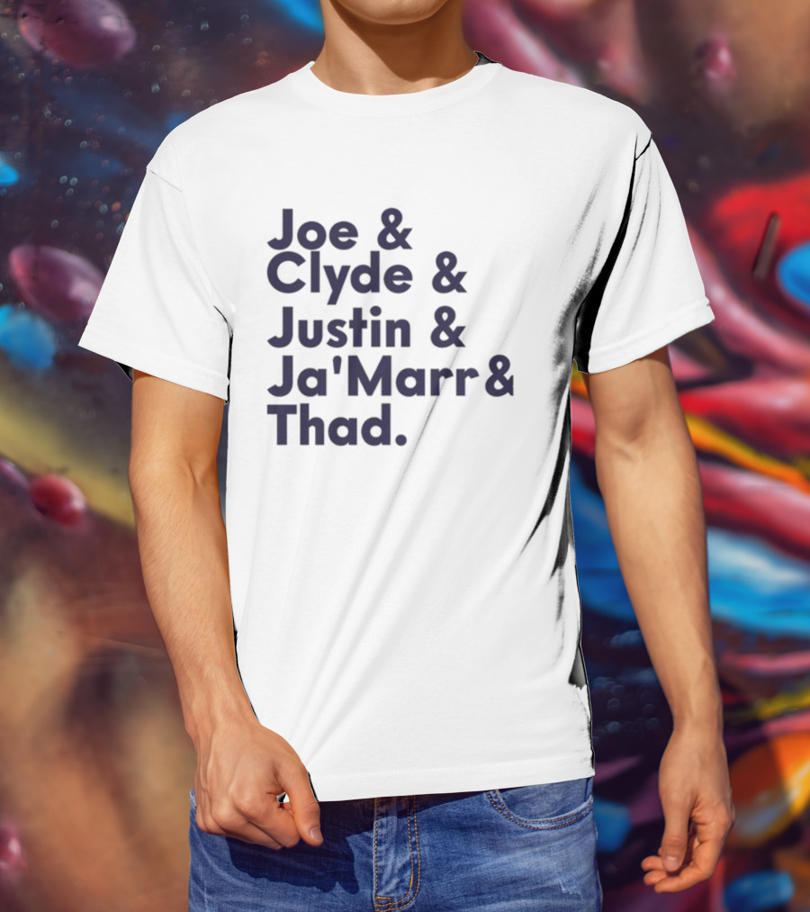 Joe Clyde Justin Ja'Marr Thad Football Legends Bengals NFL T-Shirt