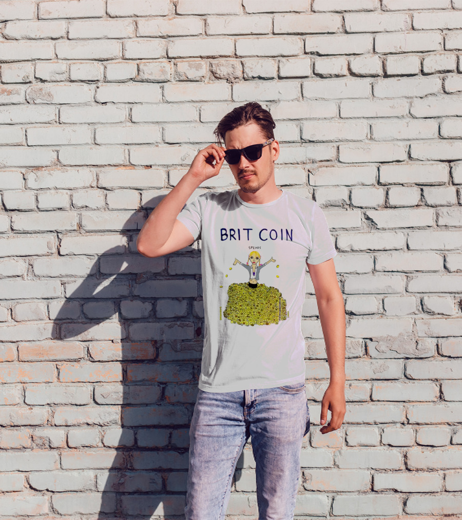 Dave Portnoy Brit Coin Spears Dancing In Gold T-Shirt
