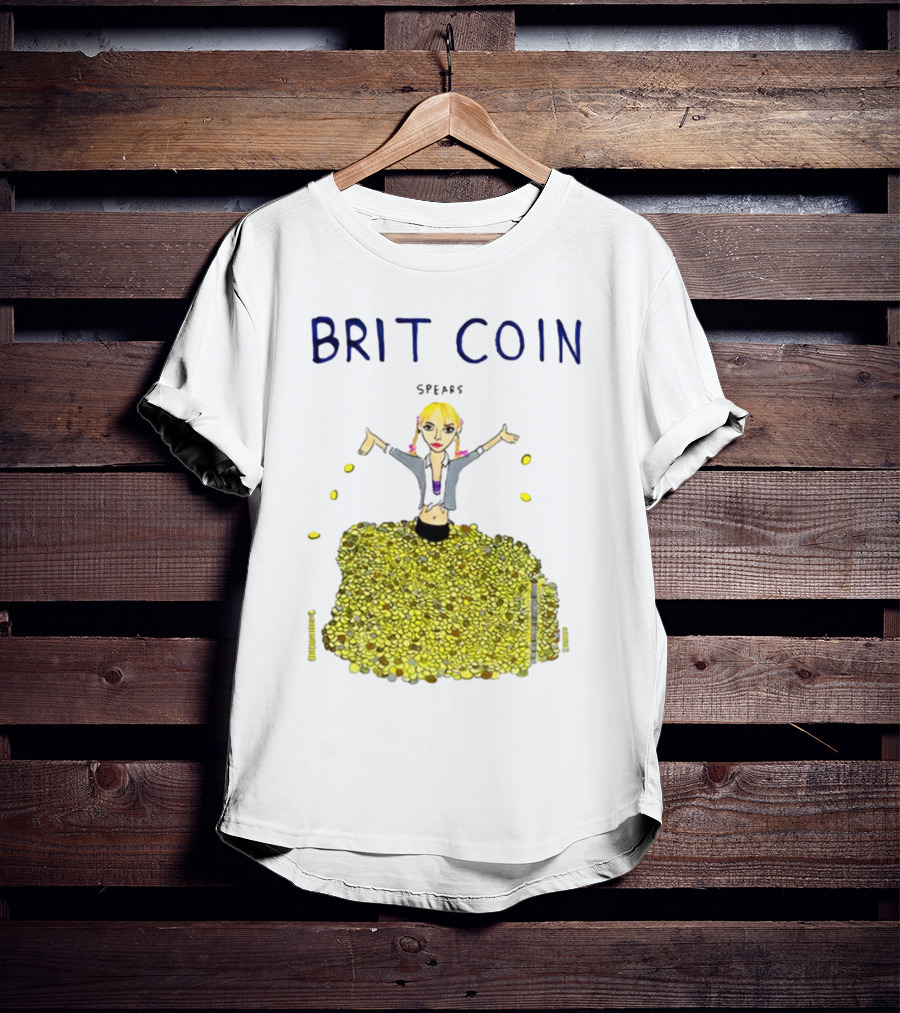 Dave Portnoy Brit Coin Spears Dancing In Gold T-Shirt