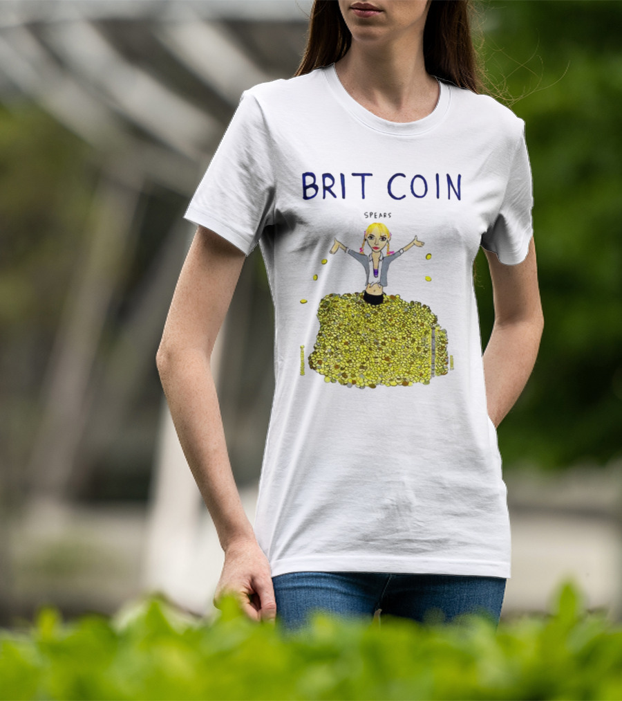 Dave Portnoy Brit Coin Spears Dancing In Gold T-Shirt