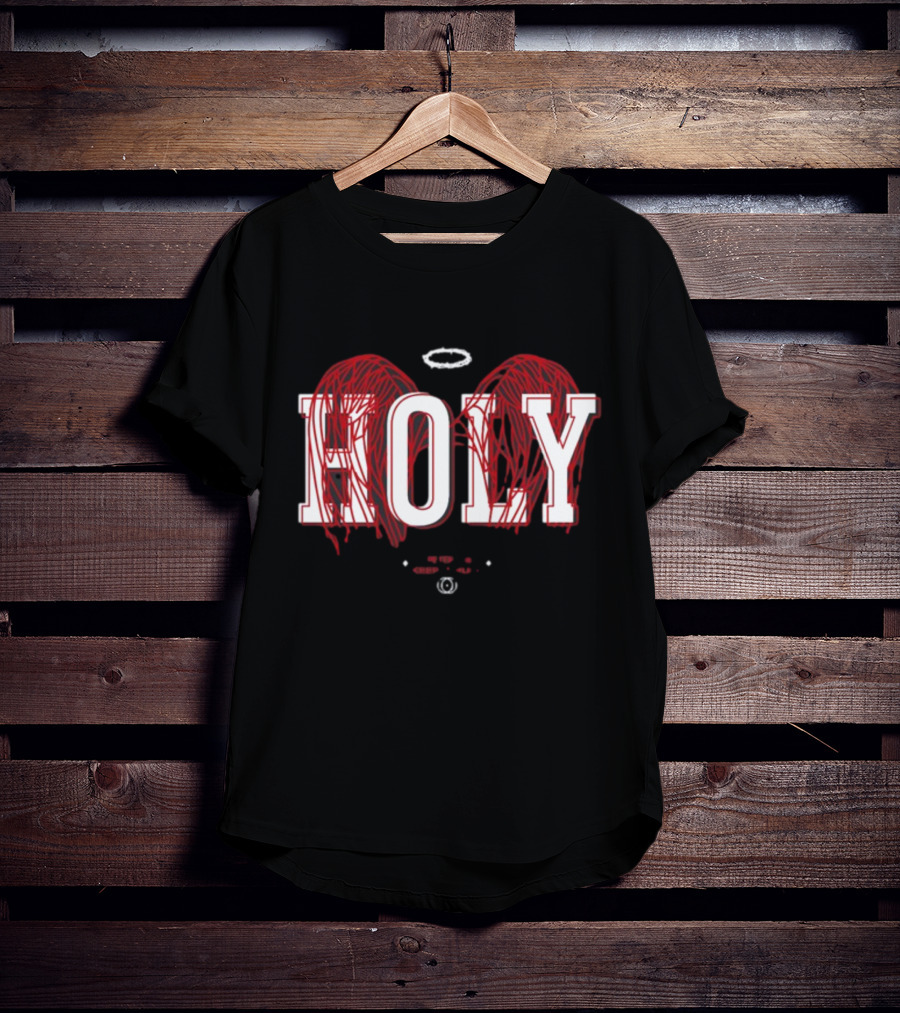 Holy 1 Peter 1 16 Keep It Holy Wings Halo T-Shirt