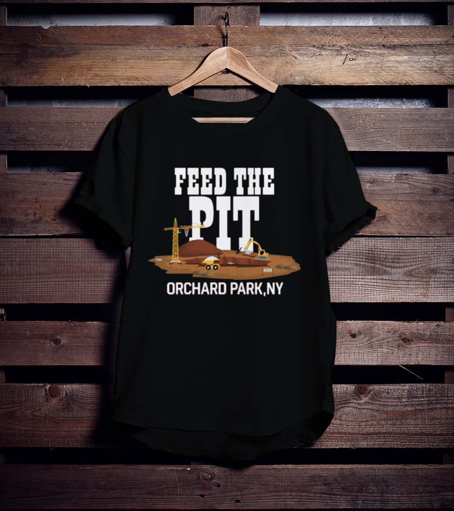 Feed The Pit Orchard Park NY Construction Scene T-Shirt