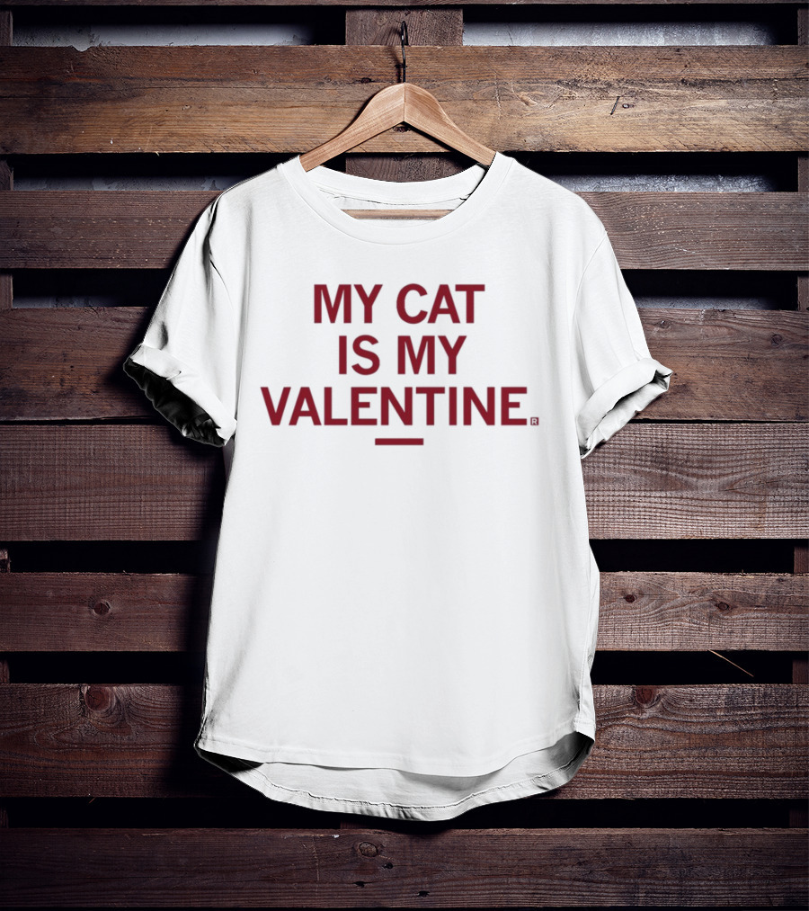 Raygunsite My Cat Is My Valentine T-Shirt
