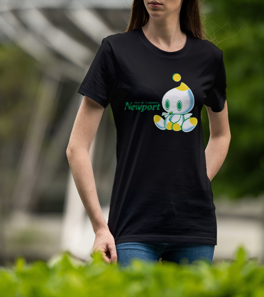 Newport Alive With Pleasure Cute Character Sitting T-Shirt