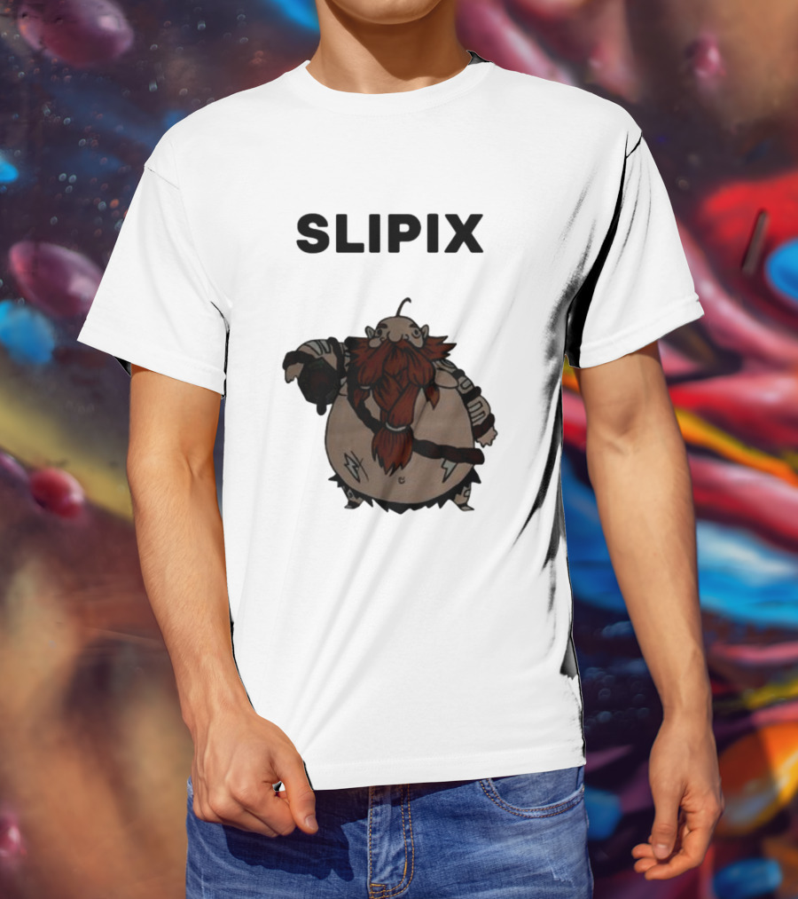 Slipix Tds Character Bold Bearded Figure T-Shirt
