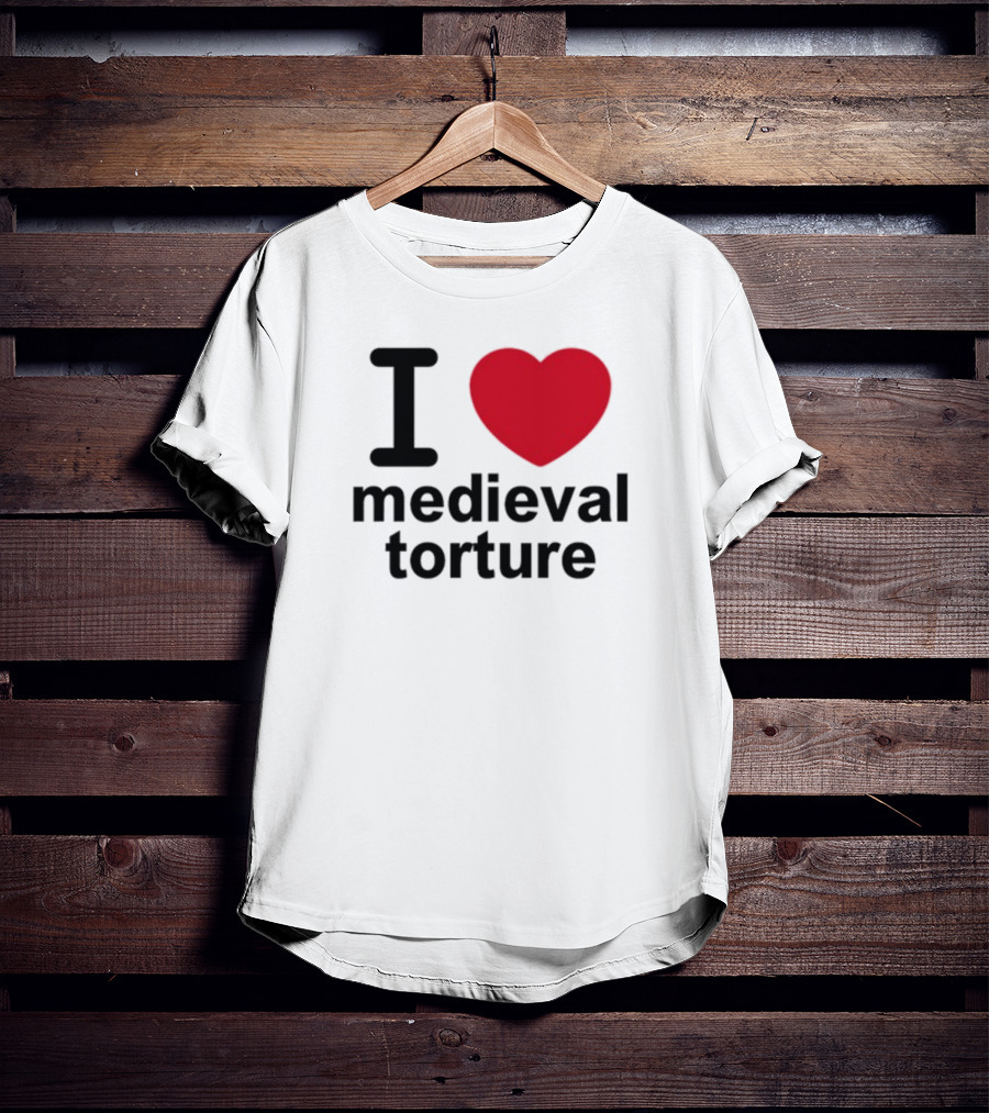 Wii Goth I Love Medieval Torture T-Shirt