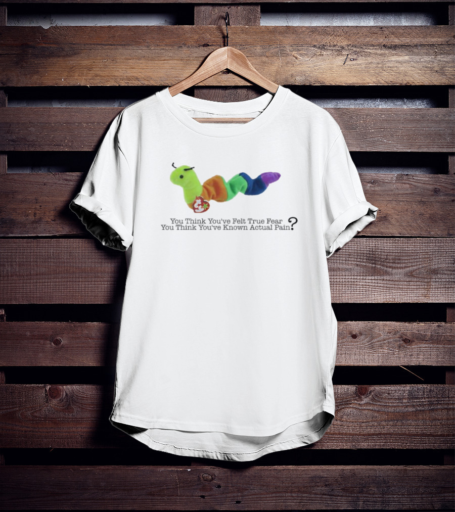 You Think You’ve Felt True Fear Known Actual Pain Rainbow Plush T-Shirt
