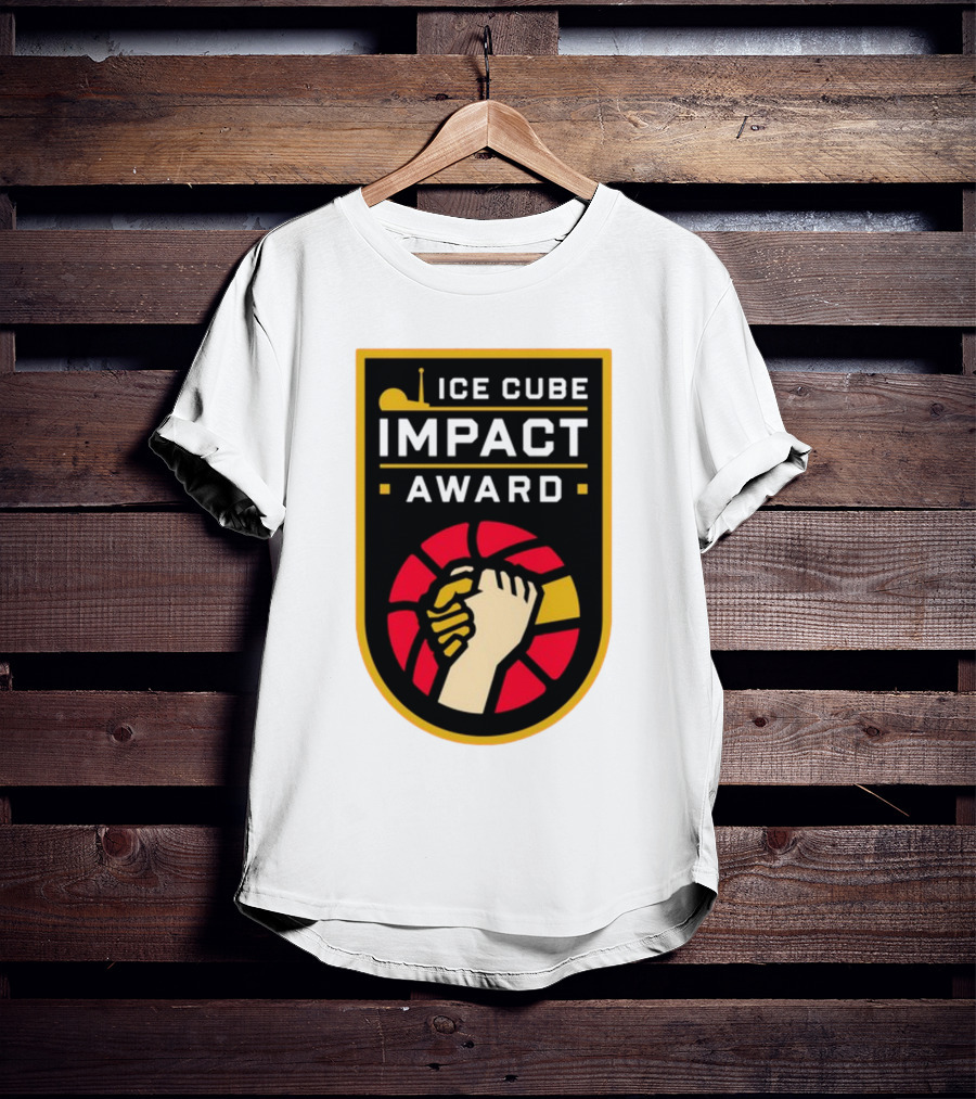 Ice Cube Impact Award Basketball Handshake Badge T-Shirt