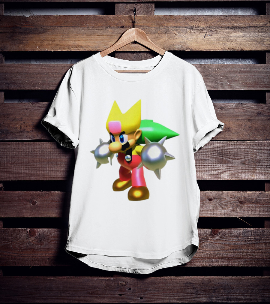 Komorebi Mario Spiky Power-Up Cosplay Character T-Shirt