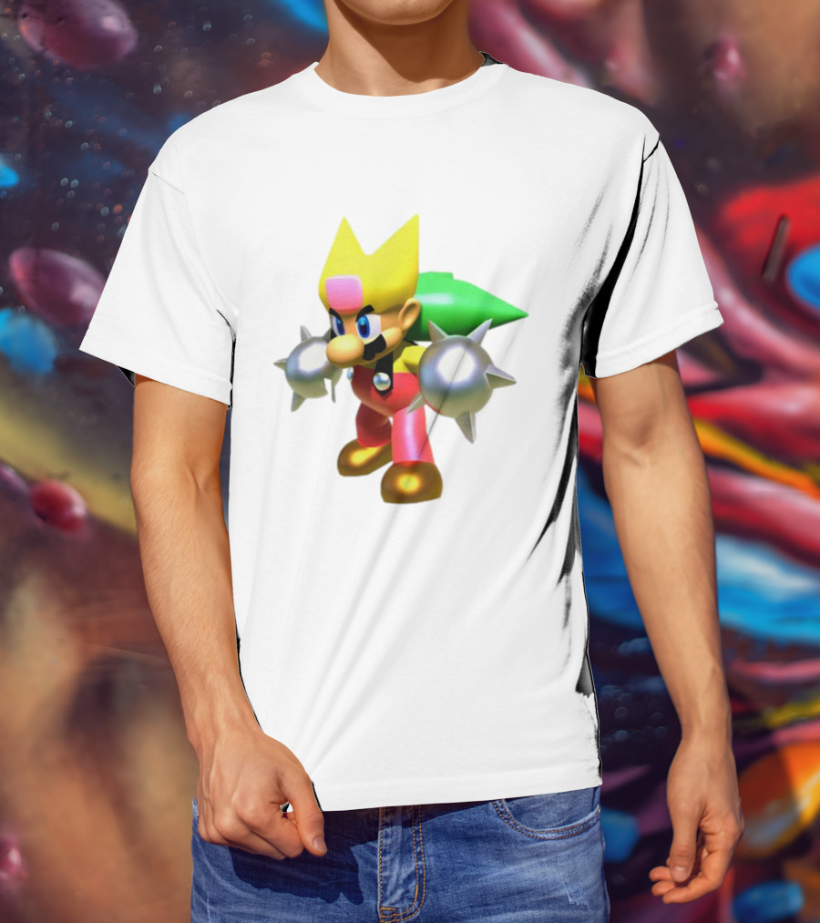 Komorebi Mario Spiky Power-Up Cosplay Character T-Shirt