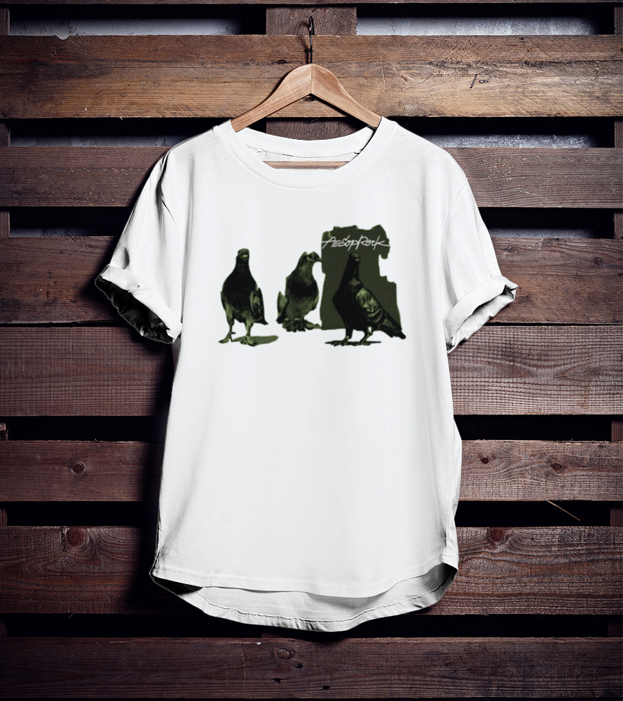Aesop Rock Pigeonometry Three Pigeons T-Shirt