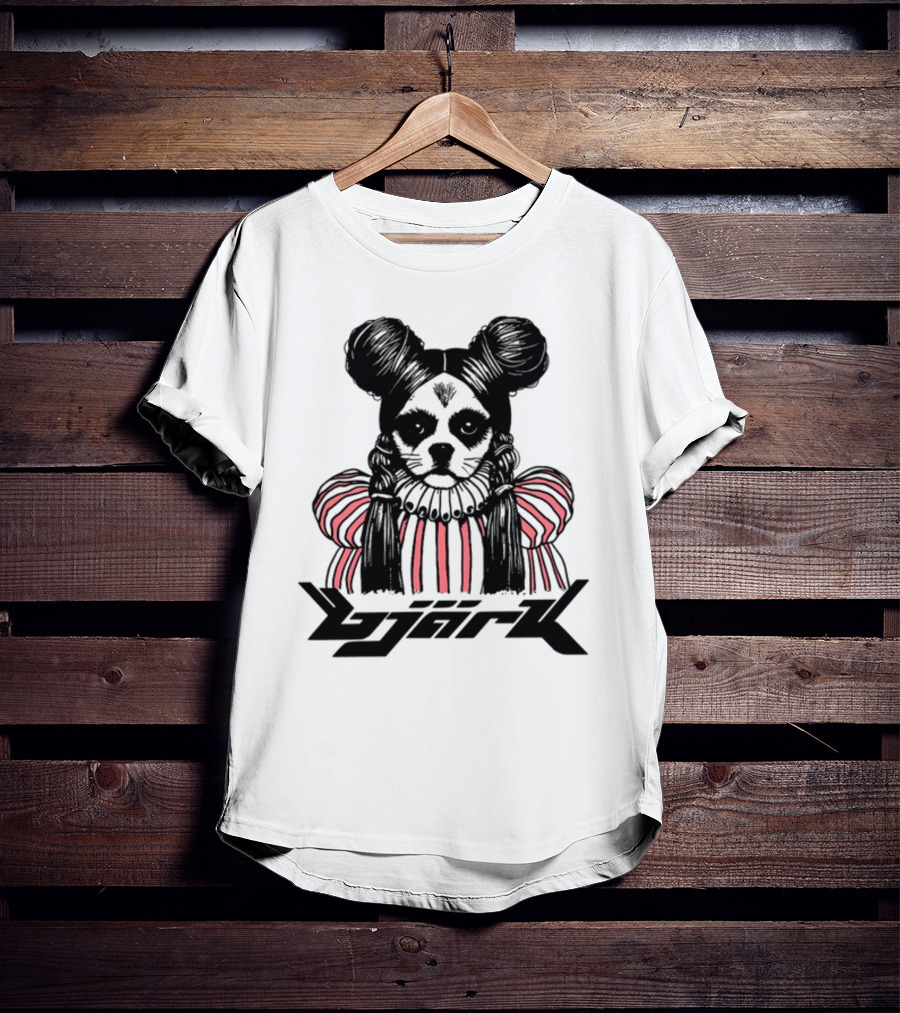 Bjark Sthtgohard Monochrome Dog T-Shirt