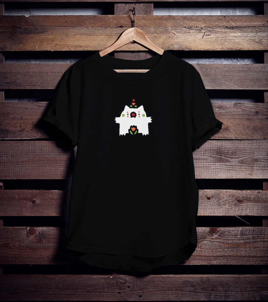 Sillynub Bootee Tulip Clown Cat Edition Leon Cute Party Hat Cat With Tulip Accents T-Shirt