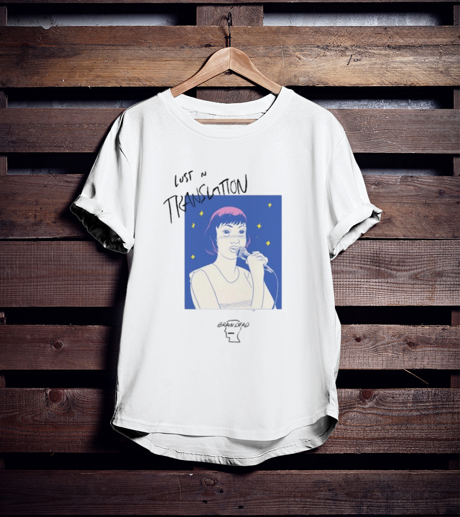 Brain Dead Lost In Translation Karaoke Illustration Woman Singing T-Shirt